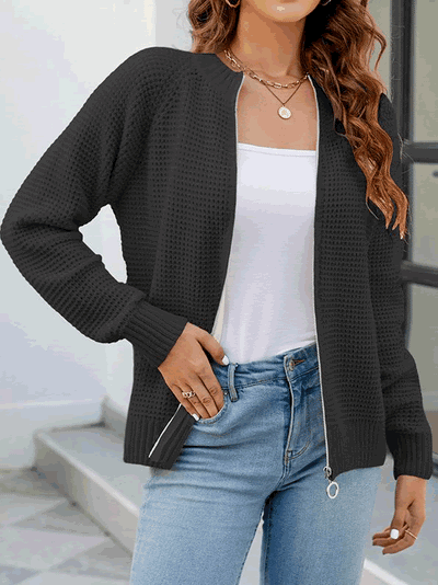 Emma™️ - Cardigan Lavorato a Maglia Elegante