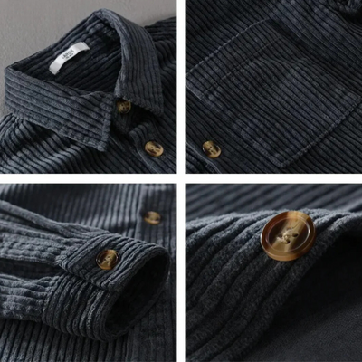 ALISTAIR | CAMICIA INFORMALE IN VELLUTO A RIGHE