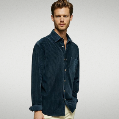 ALISTAIR | CAMICIA INFORMALE IN VELLUTO A RIGHE