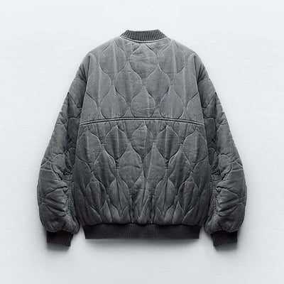 Rosa™ - Bomber Jacket Loose in Cotone