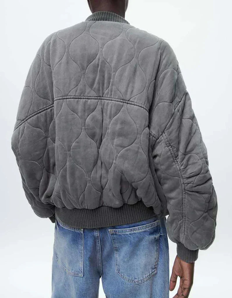 Rosa™ - Bomber Jacket Loose in Cotone