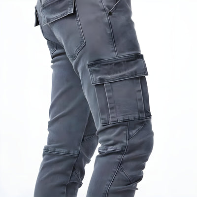 Samuel™ | Pantaloni cargo in denim stretch